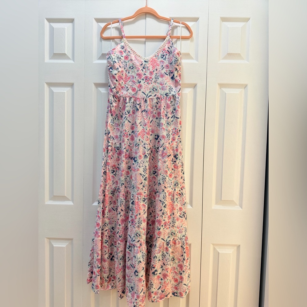 Rachel Zoe Strappy Floral Printed Tiered Dress Size 6